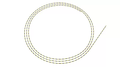 Ghid urologic dungat (Striped Guidewire), vârf drept sau angulat